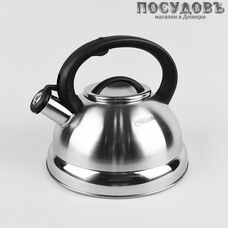 Maestro MR-1313 чайник со свистком, 3,0 л, сталь нержавеющая, капсульное дно, цвет сатин