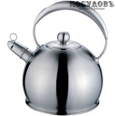 Maestro  MR-1330 чайник со свистком, 3,0 л, сталь нержавеющая, капсульное дно