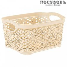 BranQ Fiori BQ4011СЛК корзина универсальная, полипропилен, 236×176×126 мм, 3,3 л, цвет слоновой кости