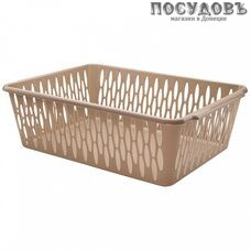 BranQ Light L BQ2014КФ корзина универсальная, полипропилен, 380×275×120 мм, цвет кофейный