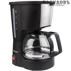 Delta Lux DL-8161 кофеварка капельная, 600 Вт, 600 мл, цвет черный