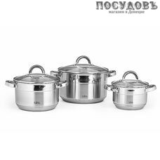 LARA Aurora LR02-112 набор кастрюль, сталь нержавеющая, 6 пр.