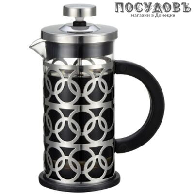 ZEIDAN Z-4144 френч-пресс, стекло термостойкое, сталь нержавеющая, 600 мл
