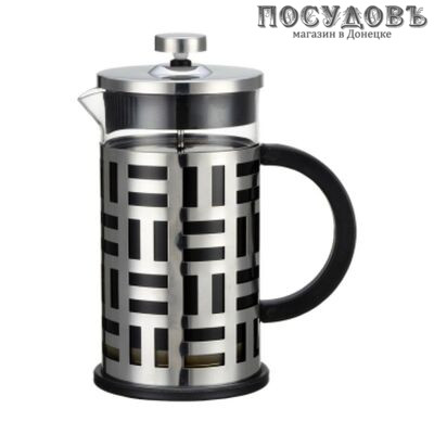 ZEIDAN Z4147 френч-пресс, стекло термостойкое, сталь нержавеющая, 600 мл