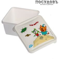Little Angel Три кота Космическое путешествие LA1214 ланч-бокс, полипропилен, 115×115×55 мм, 450 мл