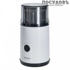Delta Lux DE-2201 кофемолка электрическая, 250 Вт, чаша из нержавеющей стали 75 г, цвет белый