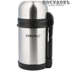 KING Hoff KH-4076 термос, колба сталь нержавеющая 600 мл, корпус сталь нержавеющая, цвет металлик