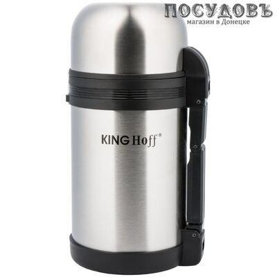 KING Hoff KH-4076 термос, колба сталь нержавеющая 600 мл, корпус сталь нержавеющая, цвет металлик