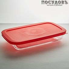 Забава РК-0047/2 прямоугольная форма для запекания с крышкой, стекло жаропрочное, 302×184×50 мм, 1500 мл Забава РК-0047/2 прямоугольная форма для запекания с крышкой, стекло жаропрочное, 302×184×50 мм, 1500 мл