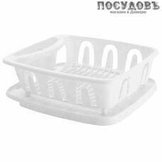 Idiland Verona 221109629/01 сушилка для посуды с поддоном, полипропилен, белый