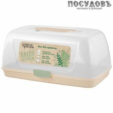 Sugar and Spice Green Republic SE2238GR хлебница, 346×195×155 мм, полипропилен, лен, 1 шт.