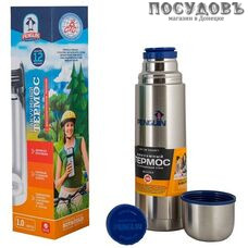 Penguin BK-46D термос с крышкой-стаканом, дополнительная пробка, колба сталь нержавеющая 1000 мл