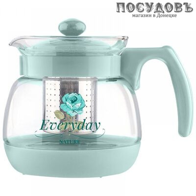Mallony Mentolo 9370 чайник заварочный с фильтром, стекло, 1100 мл