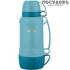 Webber 42000/19S термос с крышкой-стаканом, колба стеклянная 1000 мл, цвет бирюзовый