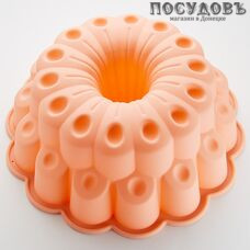 Webber Пудинг ВЕ-4451S круглая форма для выпечки кекса, силикон, Ø260×100 мм, цвет розовый