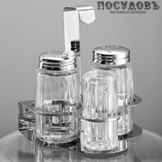 Webber BE-0077 набор для специй, стекло, сталь нержавеющая 4 пр.