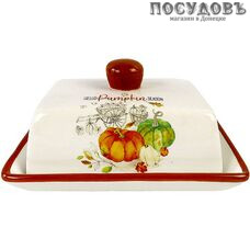 Коралл Тыква ZFC425-49 масленка с крышкой, доломит