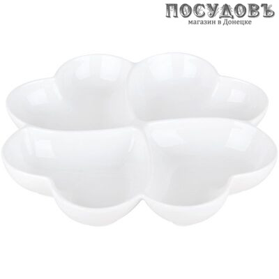 Коралл ZD8340 менажница, керамика, Ø250 мм, 4 секции