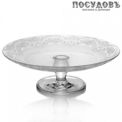 Pasabahce Lacy 96094В блюдо на ножке, стекло упрочненное, цвет прозрачный, Ø160 мм, Россия, в упаковке 1 шт.
