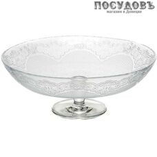 Pasabahce Lacy 96770В блюдо на ножке, стекло упрочненное, цвет прозрачный, Ø300 мм, Россия, в упаковке 1 шт.