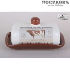 Коралл Country life ZFC046-C1 масленка с крышкой, доломит