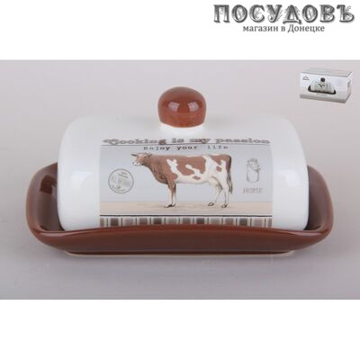 Коралл Country life ZFC046-C1 масленка с крышкой, доломит