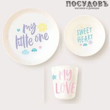 Little Angel Lettering LA5117 набор детский, полипропилен, в упаковке 3 пр. Little Angel Lettering LA5117 набор детский, полипропилен, в упаковке 3 пр.