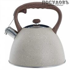 Alpenkok AK-533 чайник со свистком, 3,0 л, сталь нержавеющая, капсульное дно, цвет бежевый гранит Alpenkok AK-533 чайник со свистком, 3,0 л, сталь нержавеющая, капсульное дно, цвет бежевый гранит