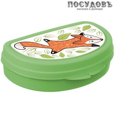 IDEA Лис М1201л ланч-бокс с крышкой, полипропилен, 40×105×150 мм