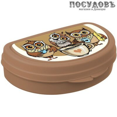 IDEA Совы М1201с ланч-бокс с крышкой, полипропилен, 40×105×150 мм