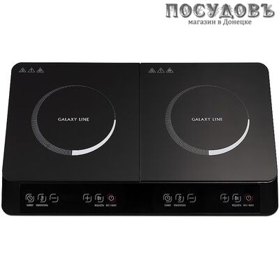 Galaxy GL3061 плита индукционная, 2-конфорочная, 3400 Вт, цвет черный