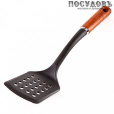 Alpenkok Kraft AK-5261N, лопатка с прорезями, 350×85 мм, нейлон, деревянная ручка 1 шт.