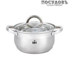MercuryHaus Belly MC-1627 кастрюля 4,7 л, Ø220 мм, сталь нержавеющая 18/10, пятислойное дно