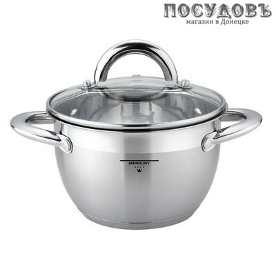 MercuryHaus MC-1630 кастрюля 1,8 л, Ø160 мм, сталь нержавеющая 18/10, капсульное дно