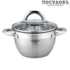 MercuryHaus MC-1635 кастрюля 6,0 л, Ø240 мм, сталь нержавеющая 18/10, капсульное дно