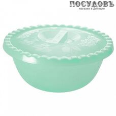 Plast Team Фазенда NP2300МТ-35 миска с крышкой, полипропилен, 3,0 л, Ø220 мм, мята