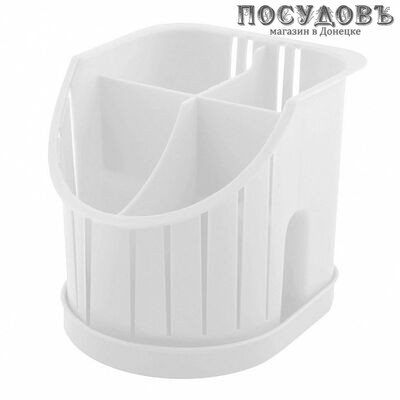 Plast Team Verona 221109729/01 сушилка для столовых приборов, 4 секции, полипропилен, белый