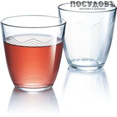 Luminarc Concepto Chevron N4078, стакан низкий 250 мл, стекло, Франция, в упаковке 3 шт.