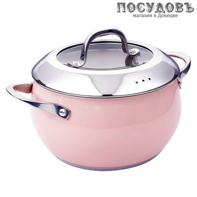 ZEIDAN Z50339-02 кастрюля с крышкой 3,6 л, Ø200 мм, сталь нержавеющая, трехслойное дно