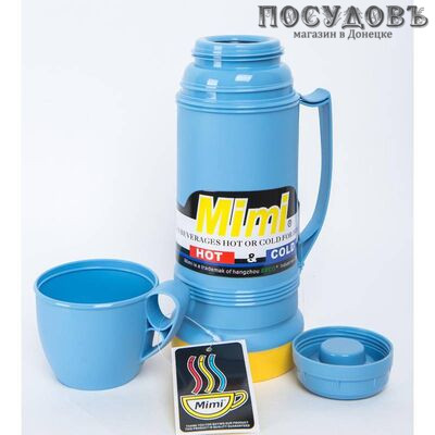 EXCO PNF050 Mini термос со стелянной колбой с крышкой-стаканом, колба стекло термостойкое 500 мл