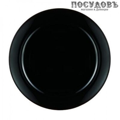 Luminarc Alexie Black P9563 тарелка десертная, Ø190 мм, стекло упрочненное 1 шт.