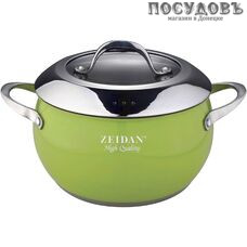 ZEIDAN Z50341-01 кастрюля с крышкой 6,1 л, Ø240 мм, сталь нержавеющая, трехслойное дно