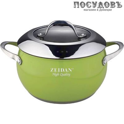 ZEIDAN Z50341-01 кастрюля с крышкой 6,1 л, Ø240 мм, сталь нержавеющая, трехслойное дно