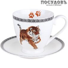 Коралл Bengal tiger NB211CS чайная пара, 440 мл, фарфор, в подарочной упаковке 2 пр.