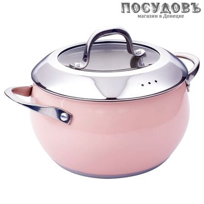 ZEIDAN Z50341-02 кастрюля с крышкой 6,1 л, Ø240 мм, сталь нержавеющая, трехслойное дно