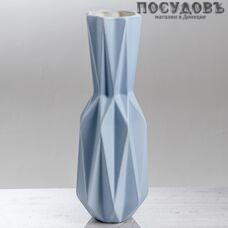 Evis Оригами 3913875, ваза, 310 мм, керамика, голубой