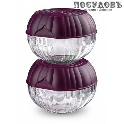 Phibo 4312184/4312886 контейнер для лука с крышкой, 99×99×70 мм, полистирол