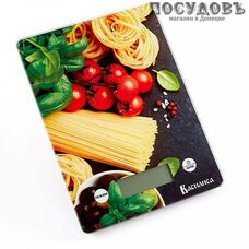 Василиса ВА-014  Итальянская кухня весы кухонные-платформа, 200×145×20 мм, до 5 кг, Россия, гарантия 1 год