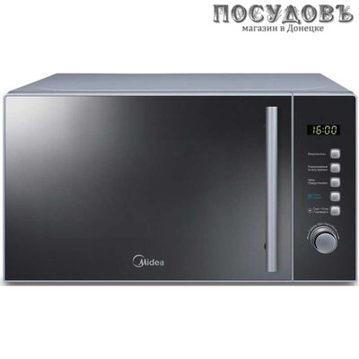 Midea AM820CMF отдельностоящая микроволновая печь, 800 Вт, 20 л, серая