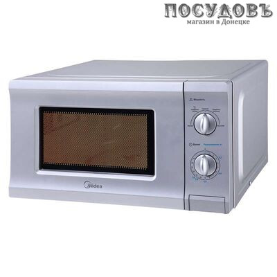 Midea MM720CPI-S отдельностоящая микроволновая печь, 700 Вт, 20 л, серая